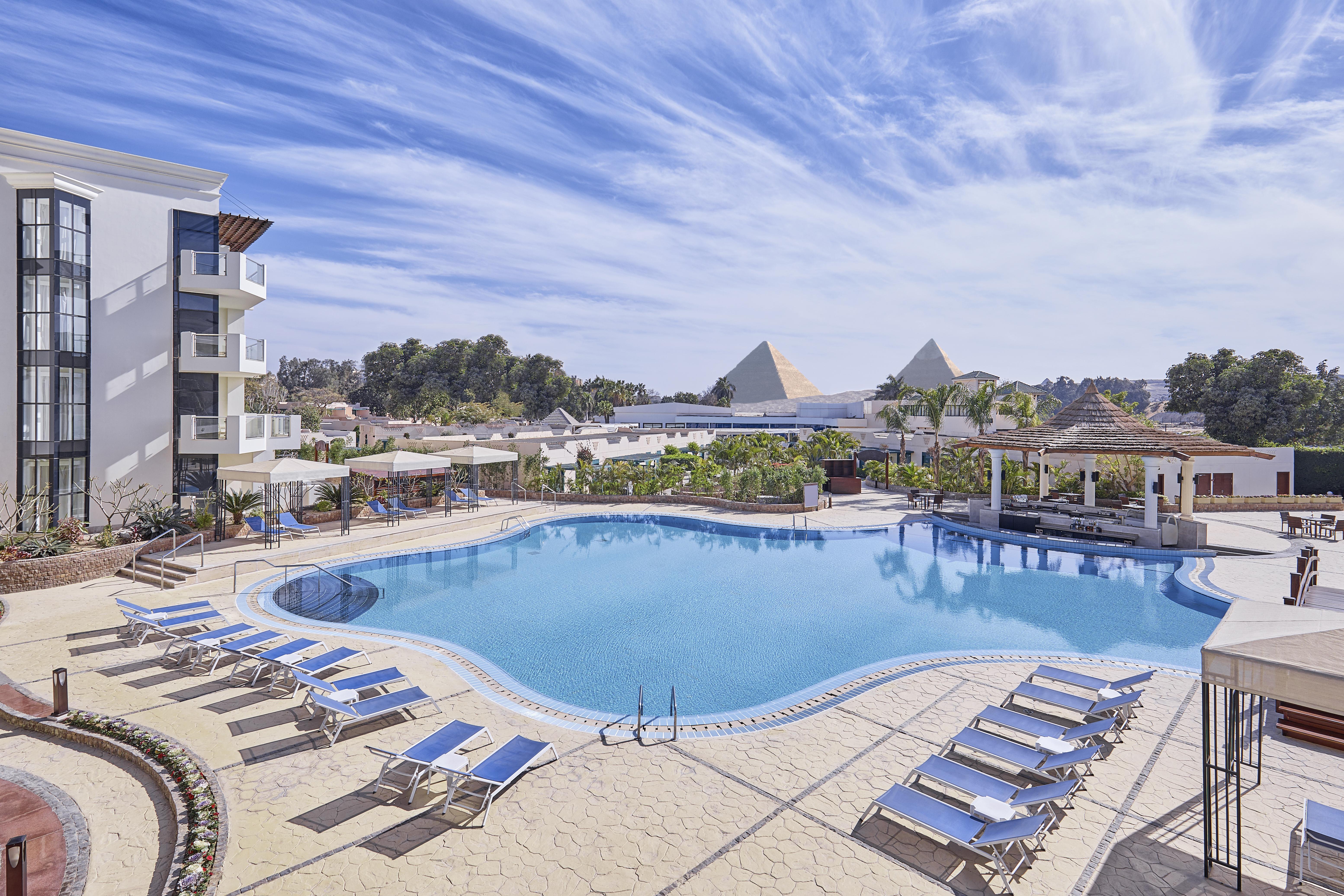 מלון Al Kawm al Akhdar Steigenberger Pyramids Cairo מראה חיצוני תמונה Hilton Pyramids